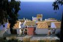 Tile roofed homes at Salobrena, Spain.