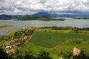 Countryside and reservoir near Sao Paulo, Brazil.