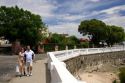 Promenade along the waterfront in Colonia, Uraguay.