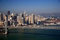 Aerial view of the city of San Francisco, California.