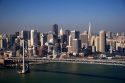 Aerial view of the city of San Francisco, California.