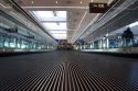 Moving walkway at the Denver International Airport, Colorado.