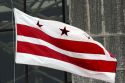 The state flag of the District of Columbia in Washington, D.C.