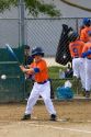 Little League baseball player at bat in a game at Morgan Hill, California.