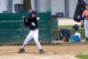 Little League baseball player at bat in a game at Morgan Hill, California.