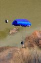 Base jumping off of Perrine Memorial Bridge in Twin Falls, Idaho.