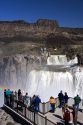 Observation deck at Shoshone Falls on the Snake River near Twin Falls, Idaho.