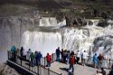 Observation deck at Shoshone Falls on the Snake River near Twin Falls, Idaho.