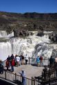 Observation deck at Shoshone Falls on the Snake River near Twin Falls, Idaho.