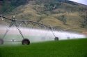 Sprinkler irrigation near Burley, Idaho.