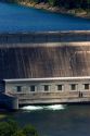 Aerial view of generator house at Bull Shoals Dam, Arkansas.aerial, bull shoals dam, dam, arkansas, energy, reservoir, hydroelectric dam, hydroelectric, generator house