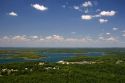 Aerial view of Bull Shoal Lake in northern Arkansas.