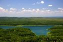 Aerial view of Bull Shoal Lake in northern Arkansas.