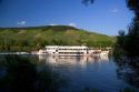 Tour boat on the Mosel River in northwest Germany.