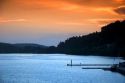 Sunset at Lake Gerardmer, France.