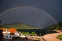 Rainbows at Lake Gerardmer, France.