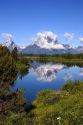 Teton Mountains in Grand Teton National Park, Wyoming along the Snake River.