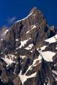 Grand Teton peak in the Teton Mountains, Wyoming.