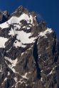 Grand Teton peak in the Teton Mountains, Wyoming.