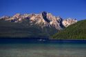 Redfish Lake in the Stanley Basin, Idaho.  Sawtooth Mountains in background.