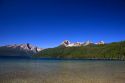 Redfish Lake in the Stanley Basin, Idaho.  Sawtooth Mountains in background with Mt. Heyburn at right.