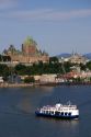 Ferry boat on the St. Lawrence River at Quebec City, Quebec, Canada.