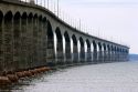 Confereration Bridge connects New Brunswick to Prince Edward Island, Canada.