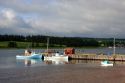 Fishing village wharf at North Rustico, Prince Edward Island, Canada.