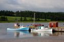 Fishing village wharf at North Rustico, Prince Edward Island, Canada.