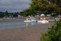 Fishing village wharf at North Rustico, Prince Edward Island, Canada.