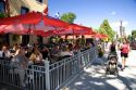 Outdoor cafes at Quebec City, Quebec, Canada.