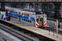 Public transportation train at Chicago, Illinois.