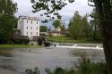 The historic Roller Mill on the Big Raccoon Creek at Mansfield, Indiana.