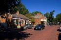 Historic main street in St. Charles, Missouri.