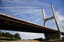 Modern suspension bridge at Cape Girardeau, Missouri.