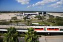 Monorail at the Tampa International Airport, Tampa, Florida.