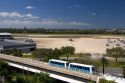 Monorail at the Tampa International Airport, Tampa, Florida.