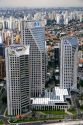 Aerial view of high rise buildings in Sao Paulo, Brazil.
