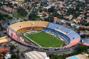 Aerial view of Est‡dio Morumbi, the Sao Paulo Futebol Clube in Sao Paulo, Brazil.