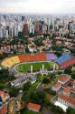 Aerial view of the Est‡dio Pacaembu in Sao Paulo, Brazil.