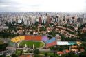 Aerial view of the Est‡dio Pacaembu in Sao Paulo, Brazil.