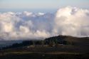 Clouds over the island of Maui, Hawaii.