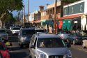 Traffic in downtown Lahaina on the island of Maui, Hawaii.