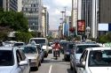 Traffic on Avenida Paulista in Sao Paulo, Brazil.