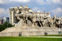 Monumento Bandeiras, a monument to pioneers in Sao Paulo, Brazil.