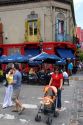 Colorful buildings in the La Boca area of Buenos Aires, Argentina.