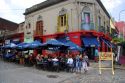 Outdoor cafe in the La Boca area of Buenos Aires, Argentina.