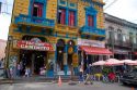 Colorful buildings in the La Boca area of Buenos Aires, Argentina.
