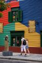 Colorful building in the La Boca area of Buenos Aires, Argentina.