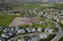 Aerial view of Trail Wind Elementary School in Boise, Idaho.
